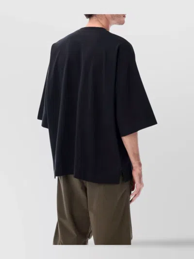 And Wander Short Sleeve Cotton Pocket T-shirt In Black