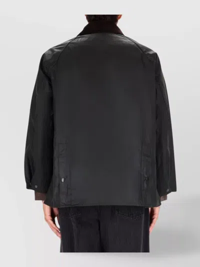 Barbour Waxed Jacket Corduroy Collar In Multi