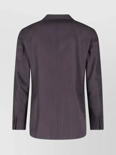 Boglioli Double-breasted Blazer Flap Pockets In Gray