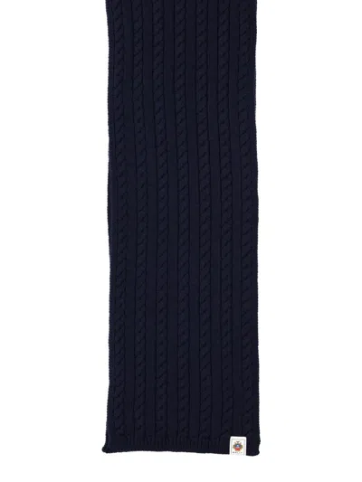 Bally Cable-knit Scarf In Black