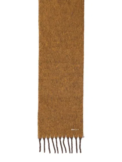 Bally Luxurious Scarf Featuring Fringed Edges In Brown