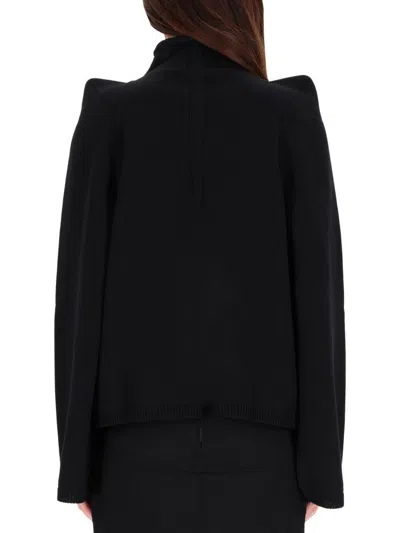 Rick Owens Wool Top Sweater In Black