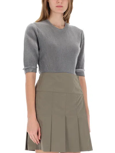 Our Legacy Dual Grey Spray-dye Wool Knit Top In Multi