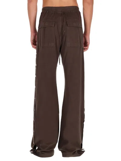 Rick Owens Drkshdw Pants "pusher" In Brown