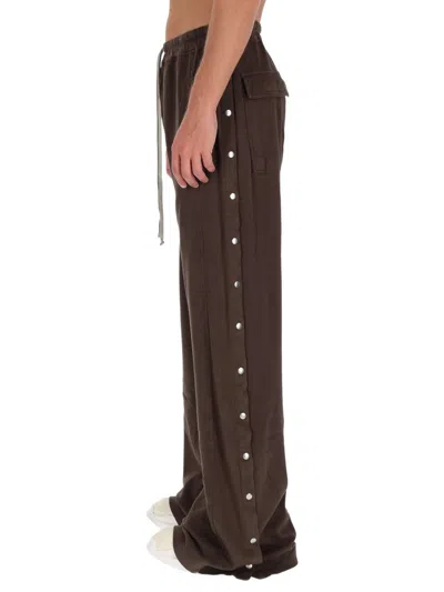 Rick Owens Drkshdw Pants "pusher" In Brown