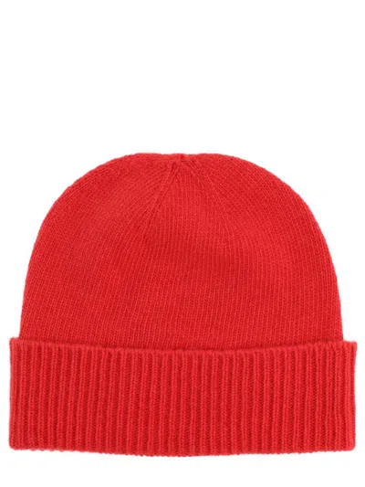 Vivienne Westwood Stylish Ribbed Cuff Hat Accessory In Red