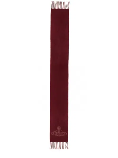 Vivienne Westwood "double Face" Scarf In Sand