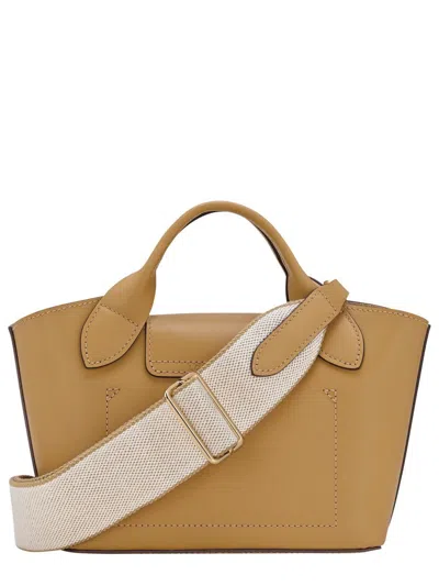 Longchamp Versatile Cross-body Bag And Satchel In Sand