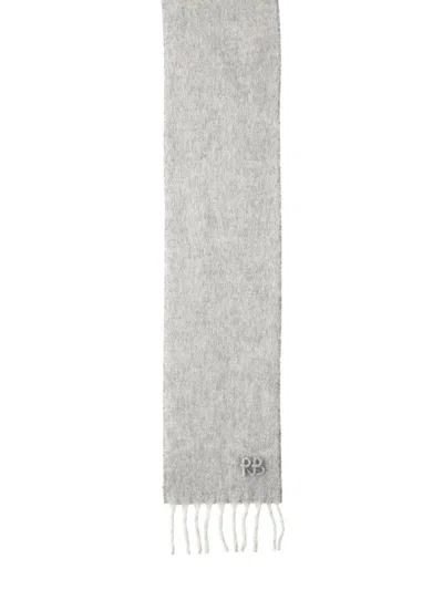 Ruslan Baginskiy Wool Scarf In Gray
