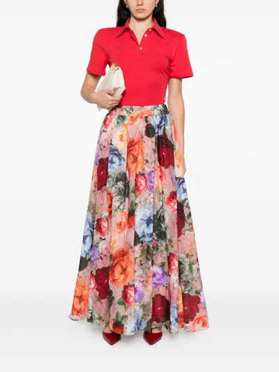 Alice And Olivia Nilda Maxi Skirt In Multi