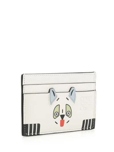Loewe Plain Cardholder Futurist Cat Wallets White In White