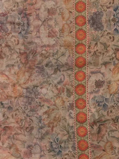 Pierre-louis Mascia Printed Cashmere Scarf In Multi