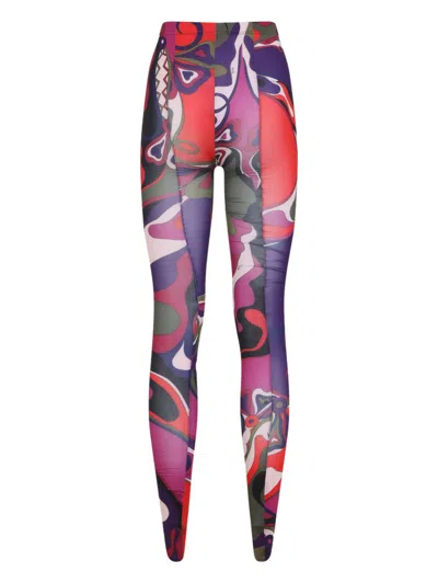 Pucci Printed Tights In Multi