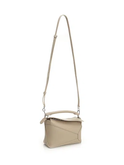 Loewe Puzzle Edge Handbags White In Neutral