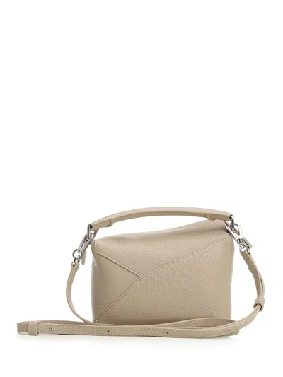 Loewe Puzzle Edge Handbags White In Neutral