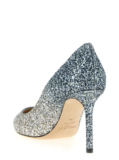Jimmy Choo Romy Pumps Blue In Gray
