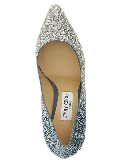 Jimmy Choo Romy Pumps Blue In Gray