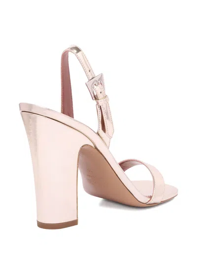 Paris Texas Black Leather Sandals In Pink