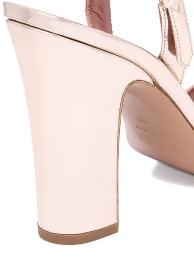 Paris Texas Black Leather Sandals In Pink