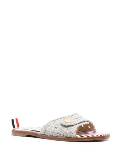 Thom Browne Sandals Med Grey In Multi