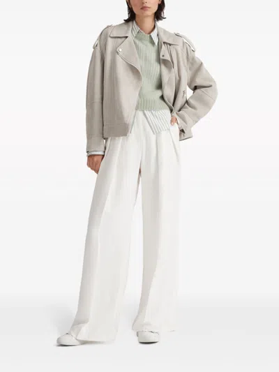 Brunello Cucinelli Shirts In Gray