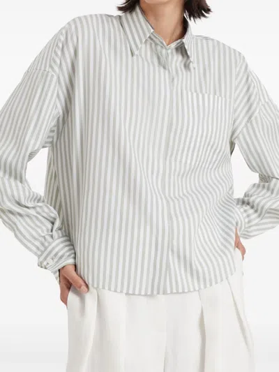 Brunello Cucinelli Shirts In Gray