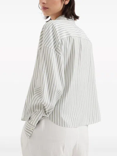Brunello Cucinelli Shirts In Gray