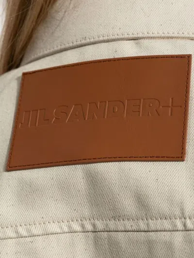 Jil Sander Mc Beige Overshirt Camel Logo Label In Neutral