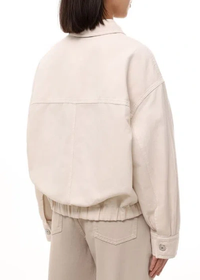 Brunello Cucinelli Button-fastening Drawstring Jacket In Neutral