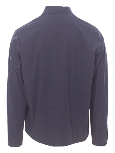 Herno Stretchy Polyamide Blend Shirt In Blue