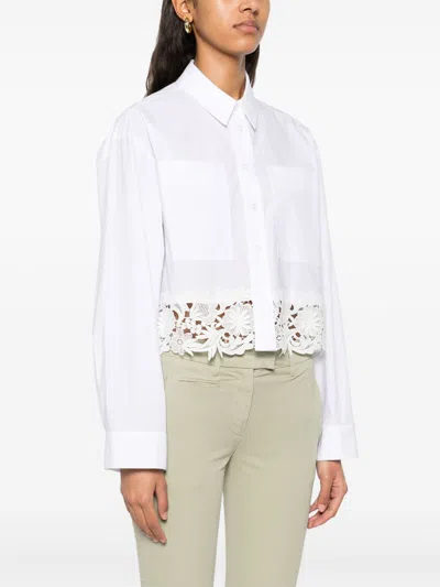 Twinset Shirts Light And Natural In White