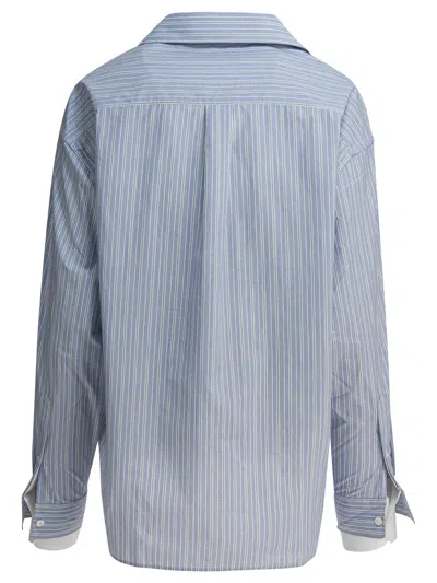 Acne Studios Light Blue Cotton Shirt In Multi