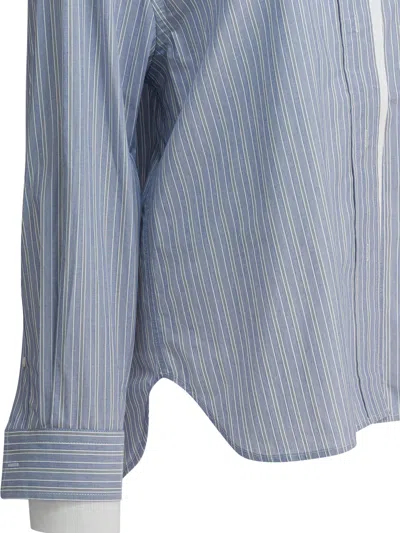 Acne Studios Light Blue Cotton Shirt In Multi