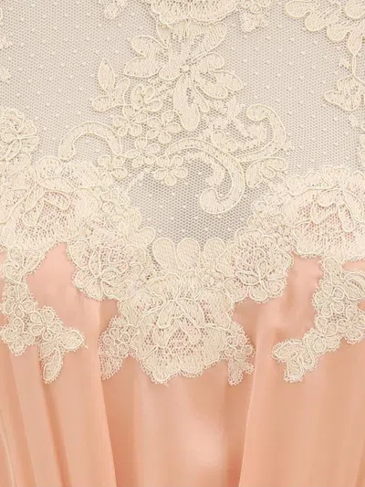 Zimmermann Lace-trimmed High-low Dress In Neutral