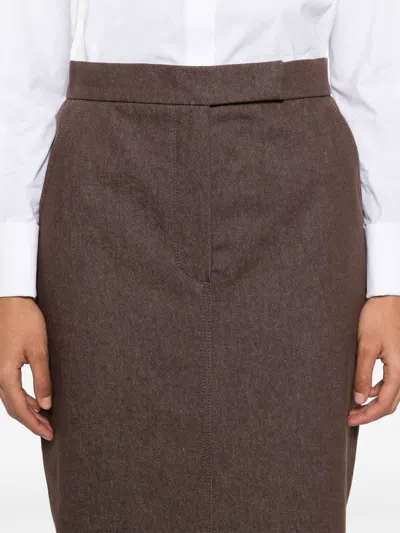 Max Mara Concealed Fastening Trousers In Brown