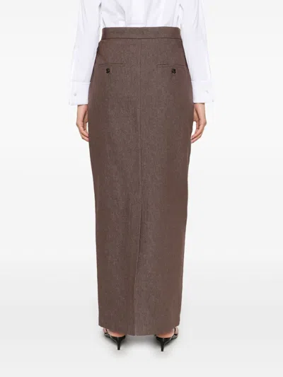 Max Mara Concealed Fastening Trousers In Brown
