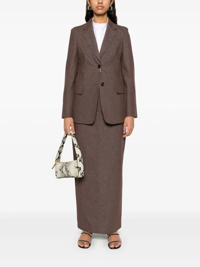Max Mara Concealed Fastening Trousers In Brown