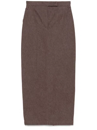 Max Mara Concealed Fastening Trousers In Brown