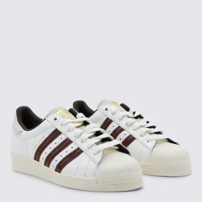 Adidas Originals X Wales Bonner Superstar Croc-embossed Leather Sneakers In White