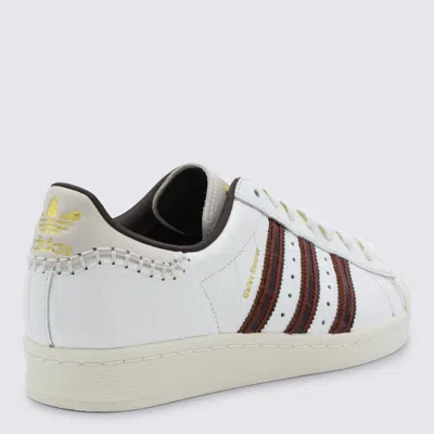 Adidas Originals X Wales Bonner Superstar Croc-embossed Leather Sneakers In White
