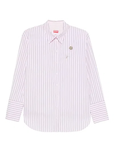 Kenzo Striped Shirt In Pink