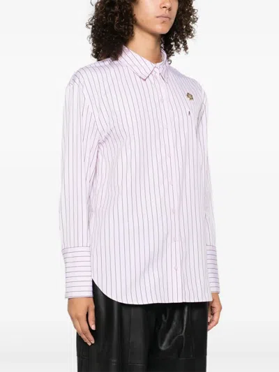 Kenzo Striped Shirt In Pink