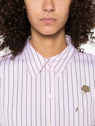 Kenzo Striped Shirt In Pink