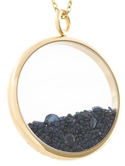 Shop Aurelie Bidermann 'chivoir' Sapphire Large Necklace In Metallic