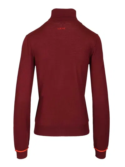 Loewe Sweater Knitwear Bordeaux In Red