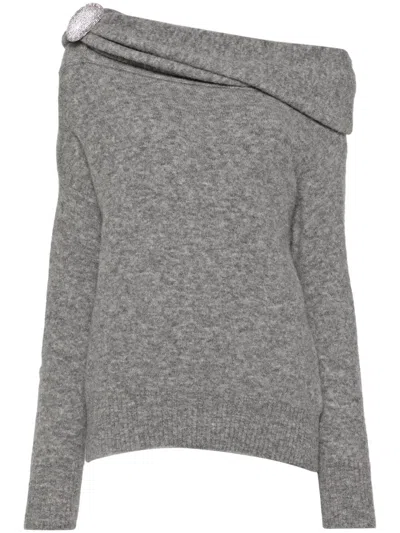 Giuseppe Di Morabito Wool Blend Cozy Knit Sweater In Gray