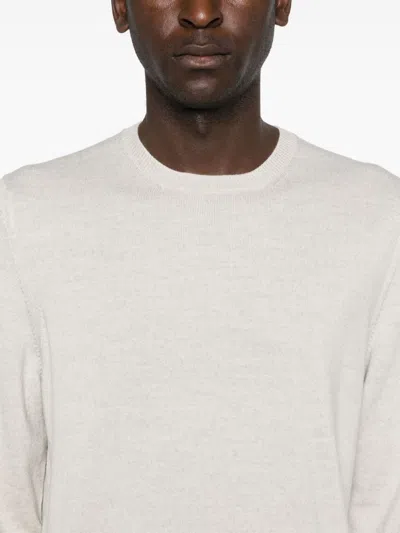 Fay Wool Sweater In White