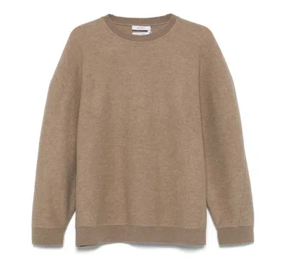 Max Mara Sweatshirt In Jersey In Brown