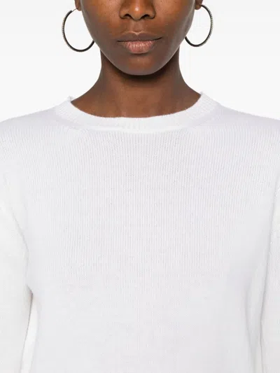 Max Mara Pure Cashmere Clothing Sweaters In White