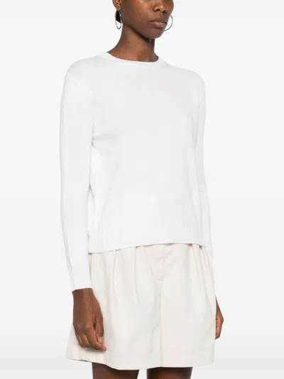 Max Mara Pure Cashmere Clothing Sweaters In White
